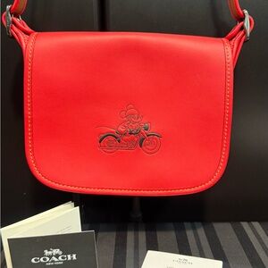 Coach Disney X Motorcycle Mickey Crossbody Bag